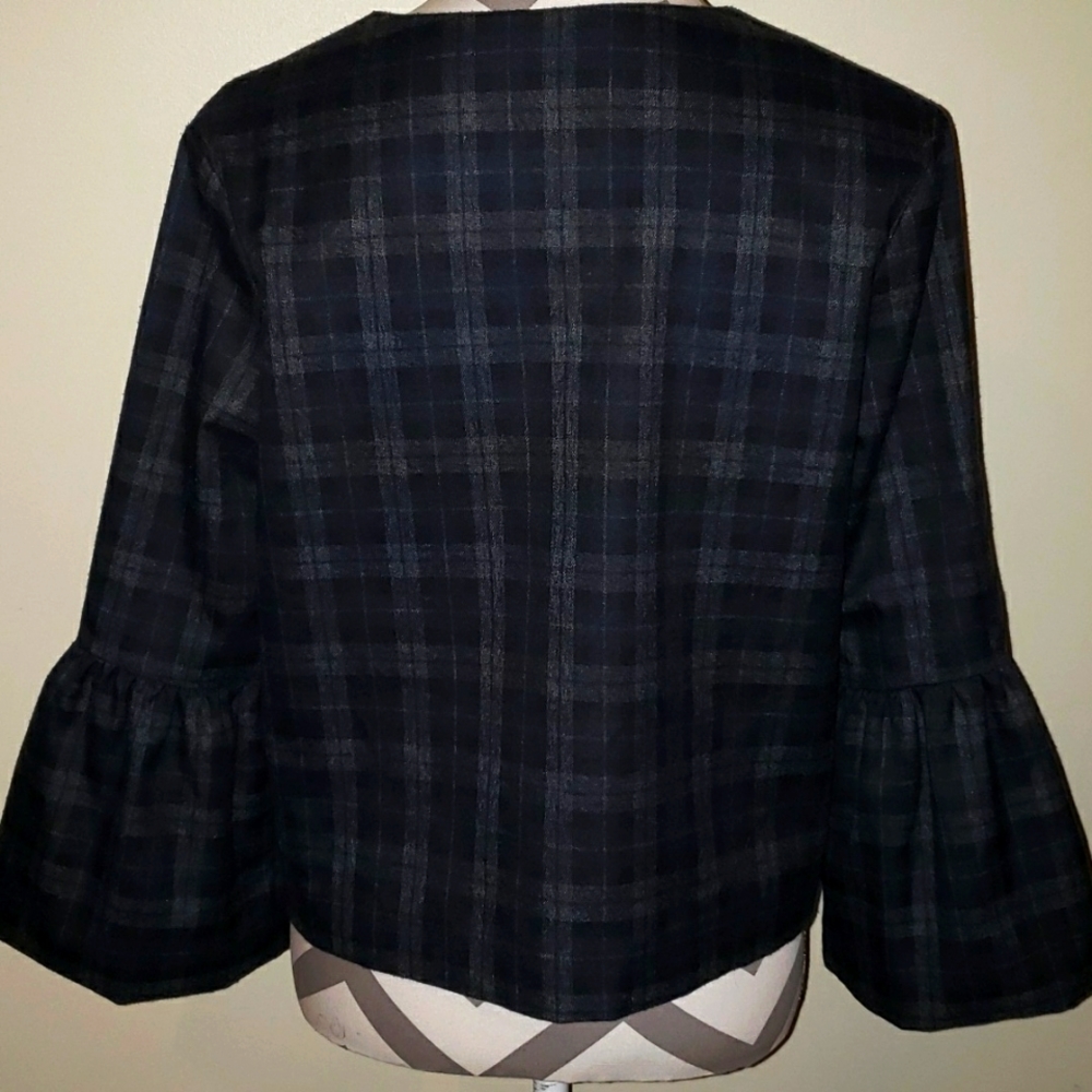Zara basic plaid jacket - Picture 5 of 7